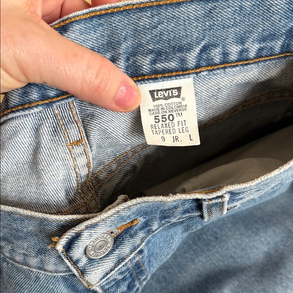 Levi's 550 Light Blue Denim Relaxed Fit Jeans